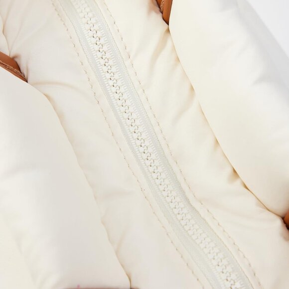 Puffer Tote Bag Women Nylon Lightweight Travel Work Shoulder Crossbody - Picture 5 of 9